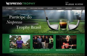 Nespresso trophy criacao de hotsites