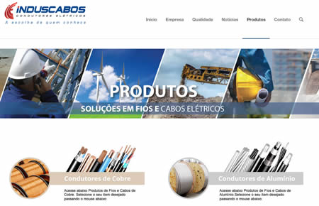 induscabos criacao site wordpress