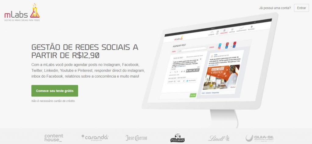 mLabs: Posts programados e Gerenciamento de Redes Sociais