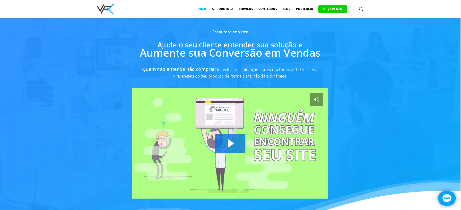 Site da Produtora de Vídeos Animados - VFX Vídeos