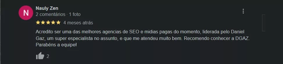 Depoimentos DGAZ Marketing