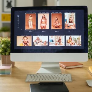 Computador com edição de landing page