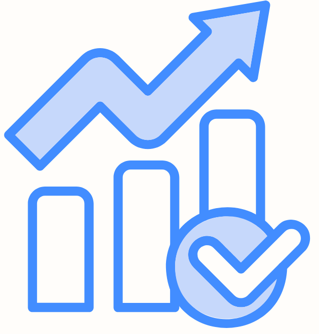 Gráfico em crescimento