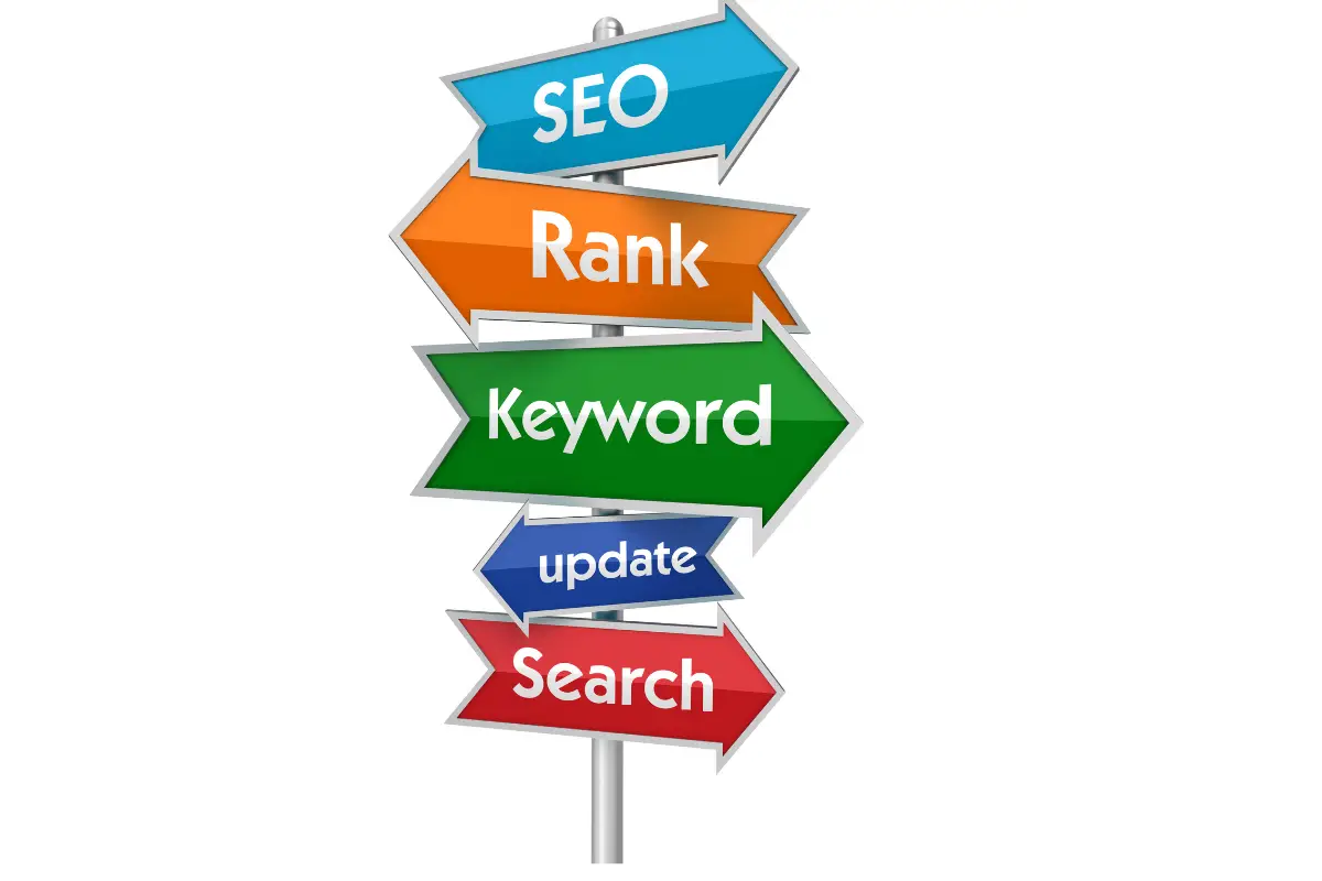 Plaquinhas com itens essenciais para SEO